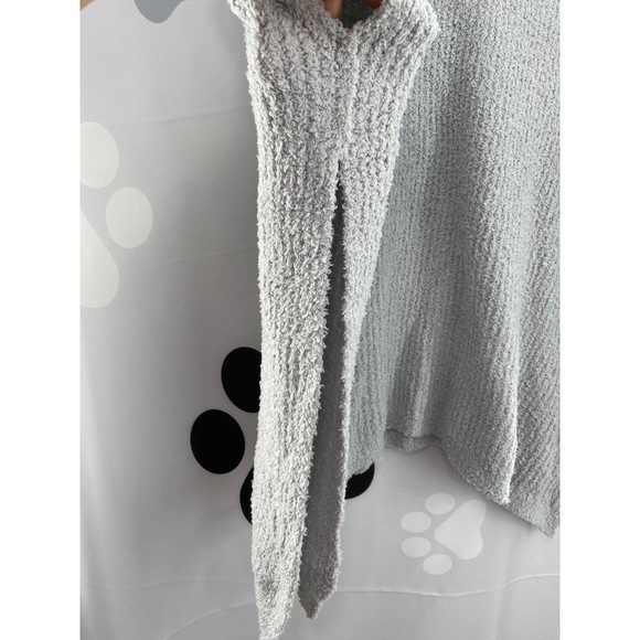 Charter Club NWT Hooded Knit Poncho Pull On Super Sof Solid Gray One Size New - Picture 4 of 10